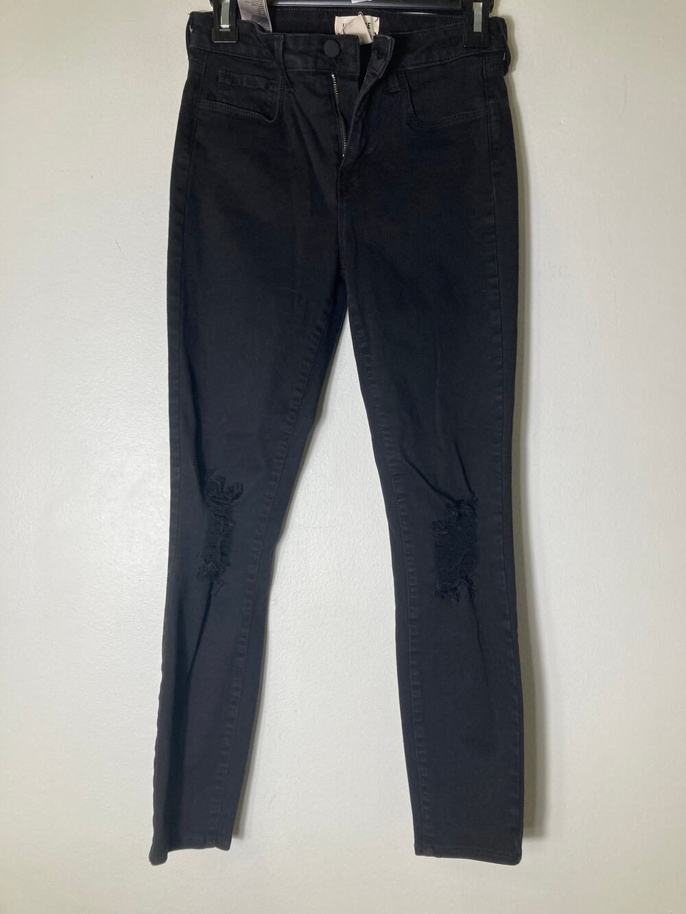 L'Agence Black Margot High Rise Skinny Jeans Sz 26